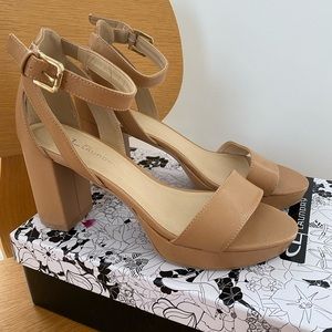 Chinese Laundry Nude Open-toe Heels